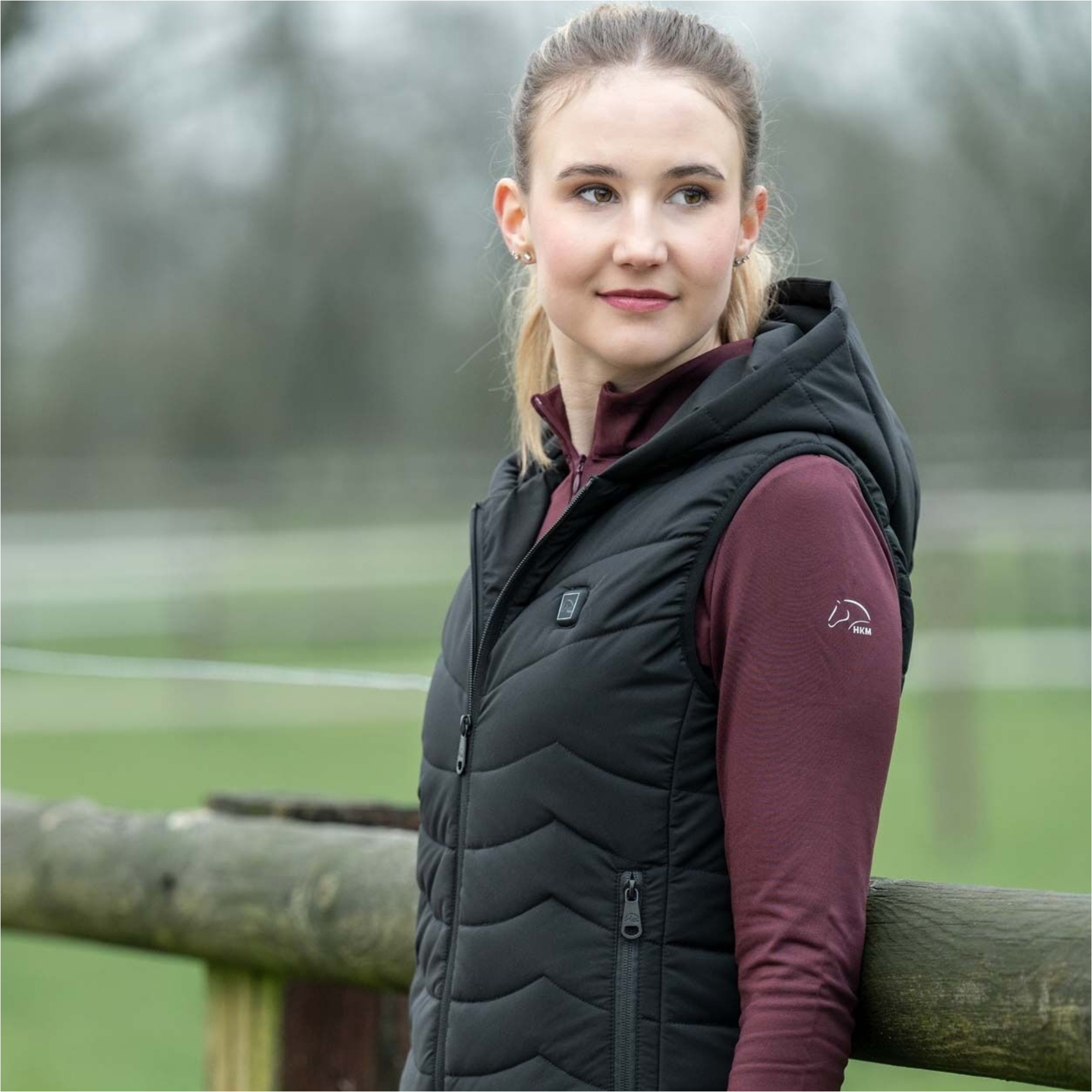 2026 HKM Womens Heating Vest High Temperature Style 14943 - Black